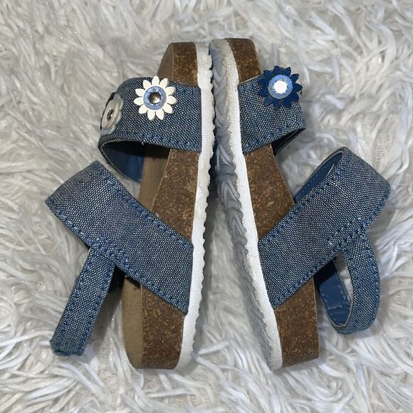 The Children’s Place Baby Girl’s Open Toe Ankle Strap Embellished Sandals 6/12M - Picture 3 of 11